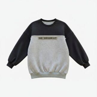 Pre-Boys fleece crew neck with rubber badge